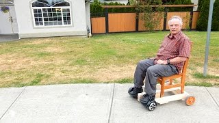 How to make a Hoverboard chair [upl. by Ahselef]