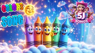 Colors Song 2024  Color Song for Kids by 5J Songs  Nursery Rhymes  Kids Song [upl. by Ladew]