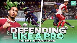 Defending 1v1 Situations  How to Defend Like a Pro Player in FC 24 [upl. by Fletch]