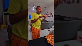 MY SON TRIED THE NEW VIRAL PIZZA FROM DOMINOS PIZZA SHORTS BASEBALL [upl. by Anoval]