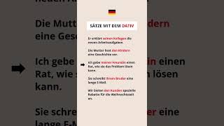 Sätze mit dem Dativ I Deutsch B1 B2 I Hören und Verstehen GermanStories [upl. by Yantruoc]