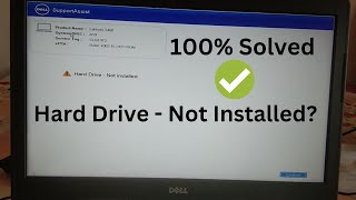 How To Fix Hard Drive Not Installed In Dell Laptop [upl. by Firman573]