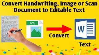 How to Edit Scanned Document In WordConvert Handwriting to Text Documenteditpdfscanrajulraturi [upl. by Ariat]