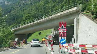 Grindelwald Lauterbrunnen Stechelberg 4K July 2020 driving in [upl. by Nauqan]