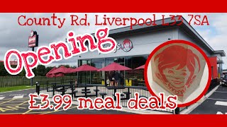 Wendys❤️  Opening🥔  Liverpool🇬🇧  9August2024😋 [upl. by Pearlstein]