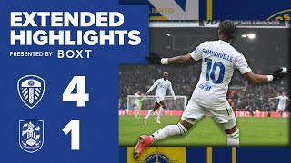 Extended highlights  Leeds United 41 Huddersfield Town  EFL Championship [upl. by Wilt]