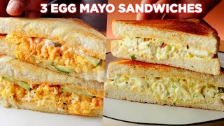 3 Easy Egg Mayo Sandwich Recipes [upl. by Rhea68]