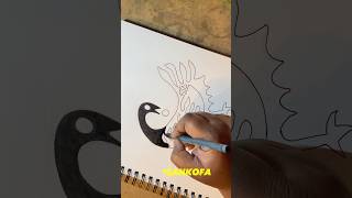 New Sankofa Sticker Design SAKURA Brush Pen Inks Part One [upl. by Armalda]