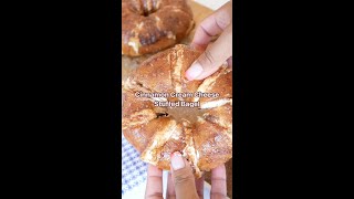 Cinnamon Cream Cheese Stuffed Bagel [upl. by Ratep]