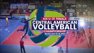 Belize vs Nicaragua  XIX U21 Female Central American Volleyball Championships [upl. by Wojak]