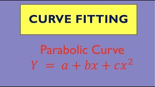 Curve Fitting  Parabolic Curve  Fitting of polynomial of any order [upl. by Jarlen757]