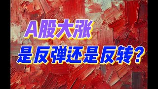 A股大涨，是反弹还是反转？ [upl. by Pros]