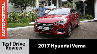 2017 Hyundai Verna  Test Drive Review  Autoportal [upl. by Celisse]