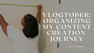 Organizing My Workspace with a Dry Erase Calendar amp Whiteboard for Content Creation VLOGTOBER Ep 4 [upl. by Htelimay]