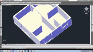 Tuto Autocad 3D  Modéliser une maison en 3D Partie 2 Suite [upl. by Arten]