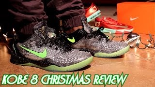 quotSSChristmasquot Kobe 8 W Onfeet Review Sharkeisha Specials [upl. by Astrea775]