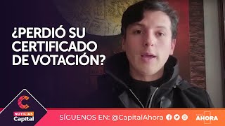 ¿Qué puedo hacer si pierdo mi certificado de votación [upl. by Gazzo145]