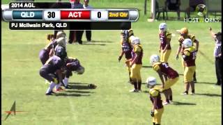 2014 Womens Australian Gridiron League Qld v ACT 29th March [upl. by Jarrid]