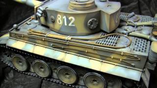 Rebuilt RC 116th scale Heng Long Tiger I quottikiquot model showcase video [upl. by Olmsted877]