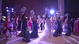 Dallas Cowboys Cheerleaders Thunderstruck at DCC Taylors Wedding [upl. by Yhtomot]