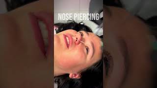 Nose piercing ⚠️ Full process [upl. by Moyra]