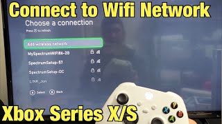 How to Connect to Wifi Network Internet on Xbox Series XS [upl. by Eiresed]