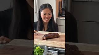 Cooking rare steak with LisaNguyen [upl. by Annodahs162]