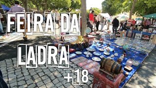 FEIRA DA LADRA  SÓ PARA MAIORES DE 18  Lisboa  Flea Market in Lisbon [upl. by Kooima]