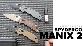 Modding the Spyderco Manix 2  Major Upgrade [upl. by Eerrahs205]