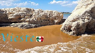 VIESTE GARGANO Italy 4k walking along the beach old town and much more [upl. by Ydissahc]