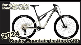 2024 Rocky Mountain Instinct A30 review another flip chip and an awesome design Details Specs [upl. by Eirene522]