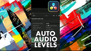 Normalize audio on the edit page in DaVinci Resolve [upl. by Farra]