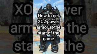 How to get the X02 power armor at the start of fallout 4 gaming tutorial fallout4 [upl. by Reiche]