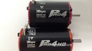 Tekin Pro4 vs Pro4HD Brushless Motor Comparison [upl. by Yelak]