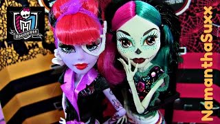 MONSTER HIGH MONSTER SCARITAGE OPERETTA AND SKELITA DOLL REVIEW VIDEO [upl. by Anyehs]