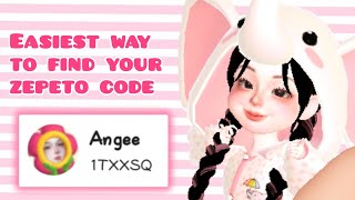 Zepeto Tutorial Easiest way to find your zepeto code [upl. by Aitnuahs833]