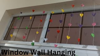 DIY How to Make Window Decoration From PaperPaper Room Decoration2minutes paper CraftWall Hanging [upl. by Greenwell795]