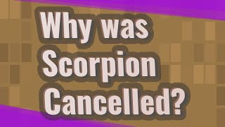 Why was Scorpion Cancelled [upl. by Joachim]