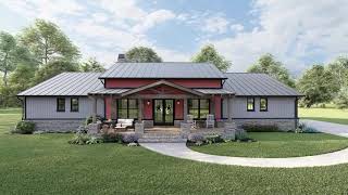 BARNDOMINIUM HOUSE PLAN 940100114 WITH INTERIOR [upl. by Bonns]