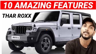 10 Amazing Features of Mahindra Thar Roxx  10 First time Features of Thar Roxx 2024 [upl. by Aisile]