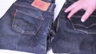 Levis selvedge и Levis shrink to fit сравнение [upl. by Placia]