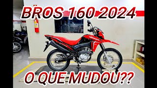 BROS 160 ESDD 2024 VERMELHA O QUE MUDOU [upl. by Nashoma]