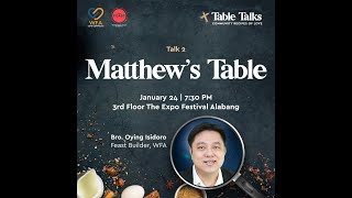 TABLE TALKS l TALK 2 MATTHEWS TABLE [upl. by Nipahc281]