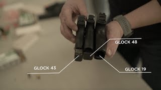 GLOCKS COMPARED Glock 43 vs Glock 48 vs Glock 19 [upl. by Faux]