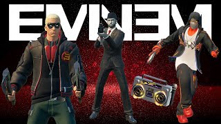 ALL Eminem Skins Gameplay In Fortnite  EARLY Item Shop Look At His Bundles FULL REVIEW [upl. by Atteuqal144]