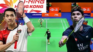 Jonatan Christie INA VS Rasmus Gemke DEN  Round Of 16 Badminton Hongkong Open 2024 [upl. by Taddeo282]