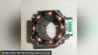 Stepping Motor Stator Winding Machine  How to Wind the Stepper Motor Stator [upl. by Tdnerb473]