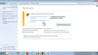 Como configurar las actualizaciones en windows 7 [upl. by Nivel]