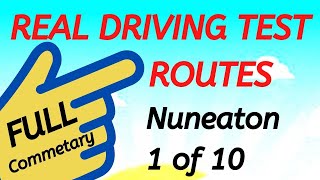 NUNEATON Driving Test Routes  Real Test Route  Full Commentary  1 of 10 drivingtestwizard2569 [upl. by Phalan]