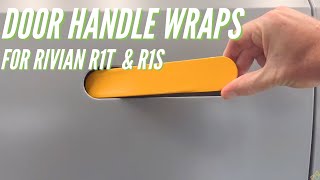 Vinyl Door Handle Wrap for Rivian R1TR1S [upl. by Margarette]